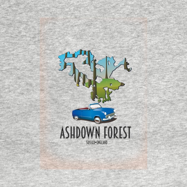 Ashdown forest Sussex map by nickemporium1